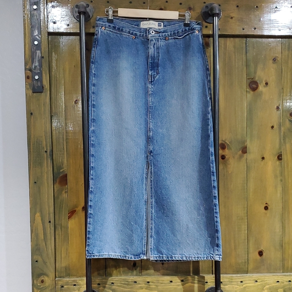 GAP Denim Midi Skirt